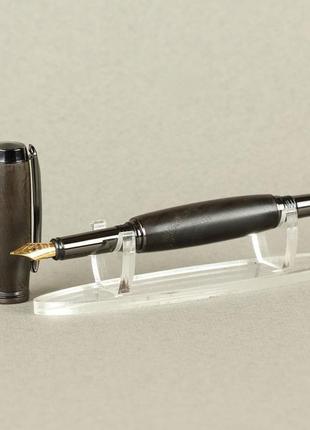 Деревянная перьевая ручка, модель джентльмен - морённый дуб8 фото