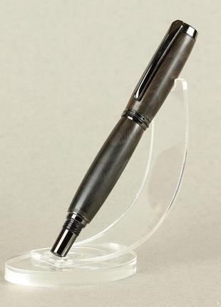 Деревянная перьевая ручка, модель джентльмен - морённый дуб7 фото