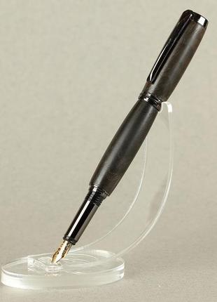 Деревянная перьевая ручка, модель джентльмен - морённый дуб4 фото