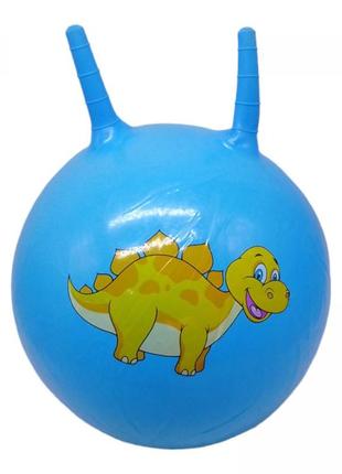 Мяч для фитнеса "динозаврики" 45 см (голубой)