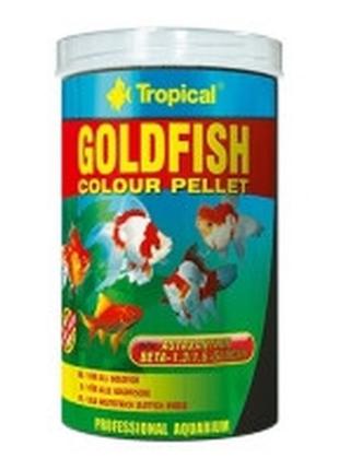 Tropical goldfish color pellet красящий гранулированный корм для золотых рыбок и молодых карпов кои, 250мл