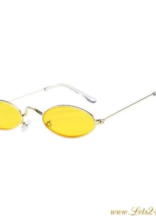 Солнцезащитные очки вампира готика киберпанк вамп желтые4 фото
