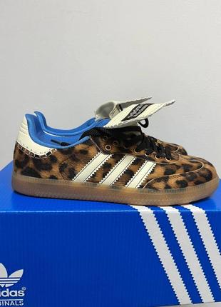 Кроссовки adidas samba wales bonner leopard2 фото