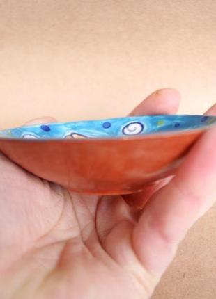 Тарілка керамічна декоративно-ужиткова "риба"4 фото
