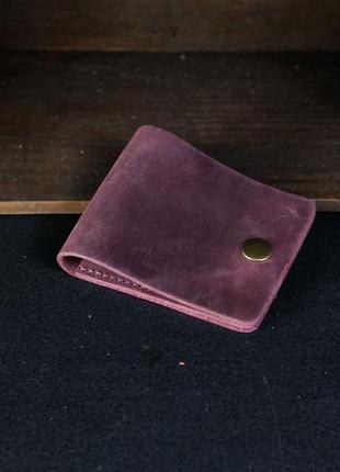 Шкіряний гаманець жорик, шкіра crazy horse, колір бордо2 фото