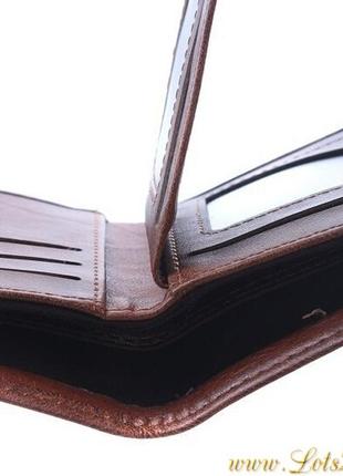 Мужской кожаный кошелек с тиснением 100$ долларовая купюра5 фото