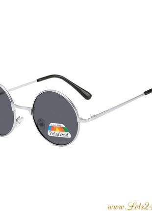 Сонцезахисні поляризаційні окуляри як у джона ленона мікі рурка леона кілера ретро хіпі стимпанк1 фото