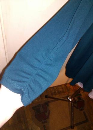 Трикотажная,стрейч,изумрудный кардиган-блузка-обманка с стразами,большого размераm&smode8 фото
