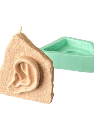 Силіконова форма молд декоративне вухо