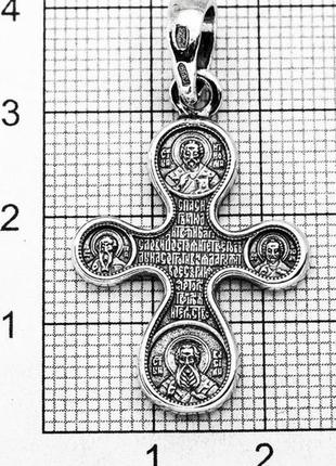 Крестик серебряный этимасия. восемь святых арт 3052 фото