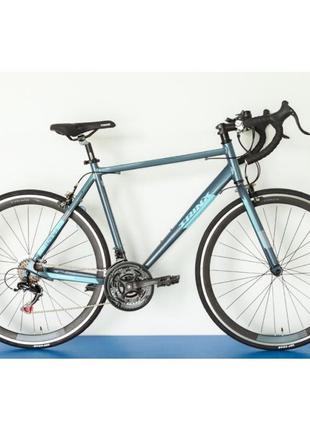 Велосипед trinx tempo 1.0 2021 700c рама-50 см grey-blue-white (10700036)