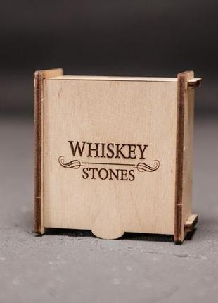 Камни для виски 9 шт в деревянной шкатулке2 фото