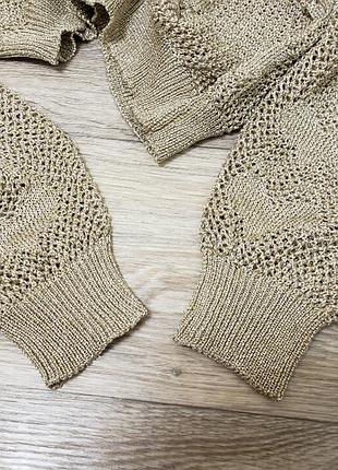 Ажурна золотиста кофтинка в сердечки atmosphere 3