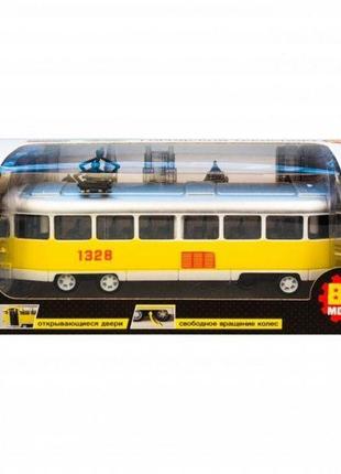 Дитяча іграшка трамвай j0093-1 big motors міський транспорт