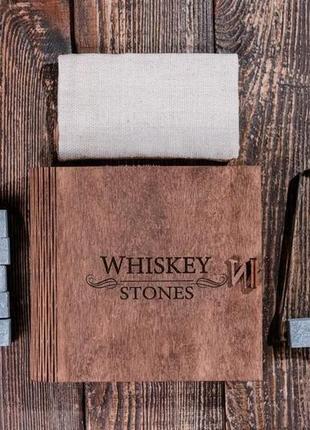 Подарочный набор камней для виски в шкатулке книге "whiskey stones"1 фото