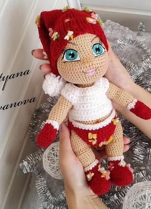 Кукла пупс игровая. кукла вязаная крючком .кукла амигуруми.4 фото