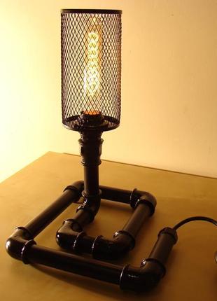 Лофт(steampunk, стімпанк) світильник3 фото