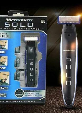 Триммер машинка для стрижки для бороды 3 в 1 micro touch solo trimmer art-368/ 42494 фото