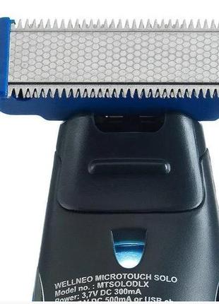 Триммер машинка для стрижки для бороды 3 в 1 micro touch solo trimmer art-368/ 42493 фото