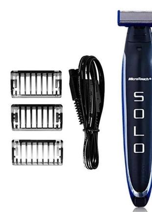 Триммер машинка для стрижки для бороды 3 в 1 micro touch solo trimmer art-368/ 4249