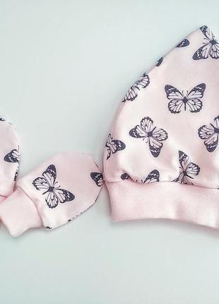 Комплект для новорожденных бабочки7 фото