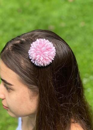 Шпилька для волосся астра,красива шпилька квітка,шпилька для дівчинки,шпилька в школу3 фото
