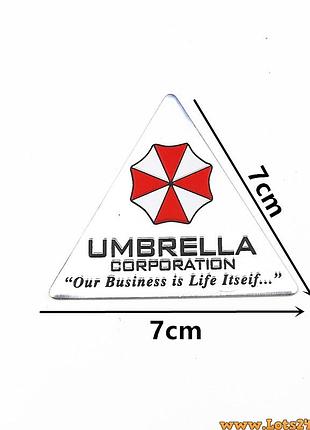 Авто значок umbrella corporation наклейка resident evil на машину багажник наклейки на кузов бампер стекло