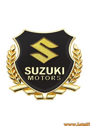 Авто значок suzuki motors наклейка на машину авто наклейки значки марки машин на кузов бампер скло двері капот крила багажник