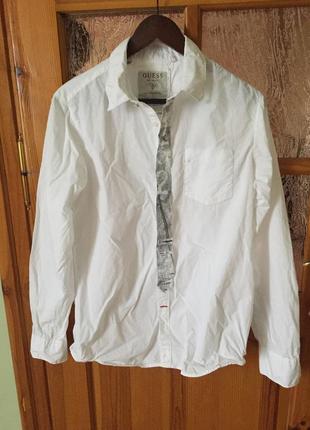 Красива біла сорочка guess original