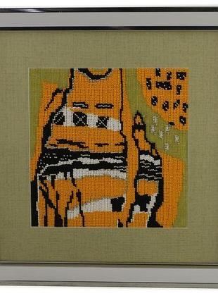 Вышитые картины (fantastic cat)