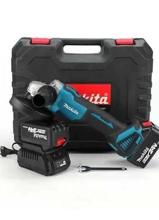 Професійна акумуляторна бездротова шліфувальна болгарка в кейсі makita dga504zl 24v 5ah 125 мм