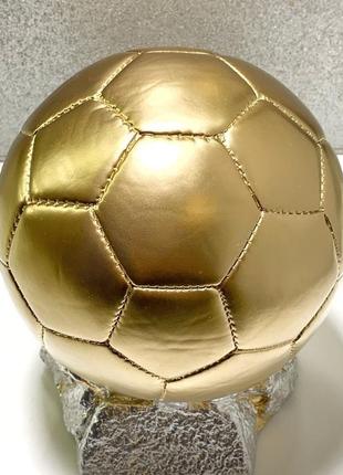 Золотой футбольный мяч, кубок футбольный мяч, подарок для футболиста, статуэтка футбольный мяч4 фото
