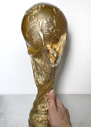 Футбольный кубок мира фифа (the world cup) 34 см 1900 грамм, футбольный трофей подарок футболисту3 фото