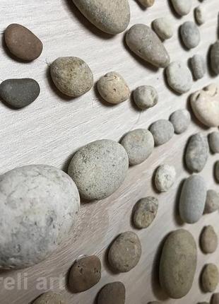 Картина з морських каменів «мандала любові»5 фото