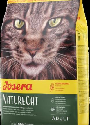 Беззерновий сухий корм josera (йозера) naturecat для кішок (птах/лосось) 100г.-26 грн.(на розвіс)