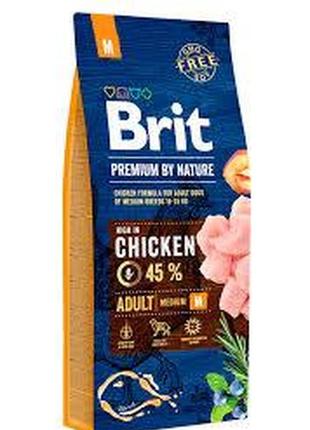 Brit premium dog adult m 15 kg