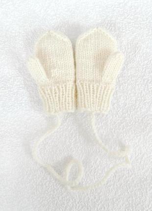 В'язані рукавиці на 1-2роки1 фото