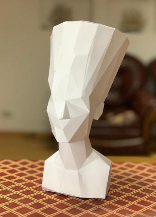 Наборы для создания 3д фигур оригами паперкрафт бумажная модель papercraft нефертити2 фото