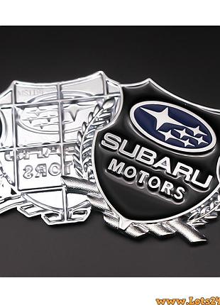 Авто значок subaru motors наклейка на машину авто наклейки значки марки машин на кузов бампер скло двері капот крила багажник