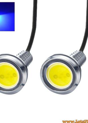2шт орлиный глаз 23мм дхо врезные светодиодные дневные ходовые огни led drl led линзы подсветка кузова салона