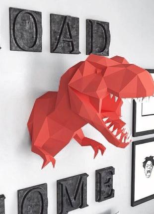 Наборы для создания 3д фигур оригами паперкрафт бумажная модель papercraft динозавр1 фото