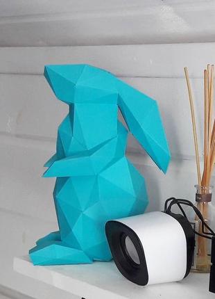 Наборы для создания 3д фигур оригами паперкрафт бумажная модель papercraft заяц