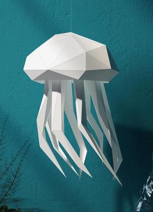Набори для створення 3д фігур оригамі паперкрафт паперова модель papercraft медуза1 фото