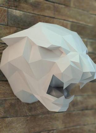 Наборы для создания 3д фигур оригами паперкрафт бумажная модель papercraft пантера