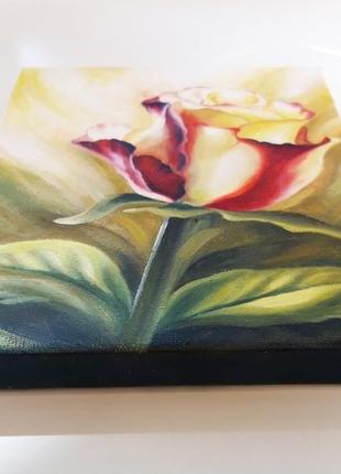 Картина "троянда", олія, полотно2 фото