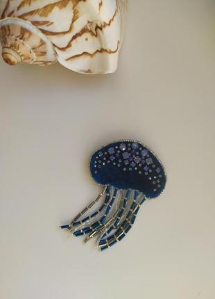 Брошь медуза1 фото