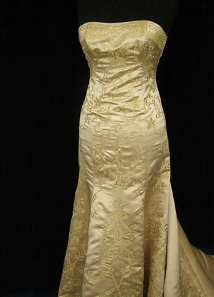 Вечірній (весільне) сукня "золота рибка"