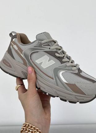 Кроссовки new balance 530 grey brown, кроссовки женские, нью беленс 5309 фото