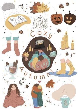 Открытки "уютной осени" / "cozy autumn"4 фото