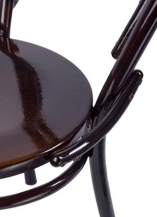 Дерев'яний віденський стілець – модель «буковина», лак, колір палісандр2 фото